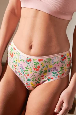 Shorty tanga coton bio | pampa rose