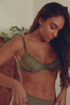 Soutien-gorge en matière recyclée | kaki "isis bra kaki"