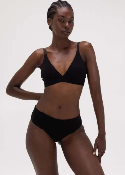 Soutien-gorge triangle en coton bio | noir 