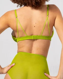 Soutien gorge triangle en matières recyclées | vert 
