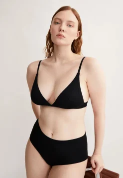 Soutien-gorge triangle en modal | noir 
