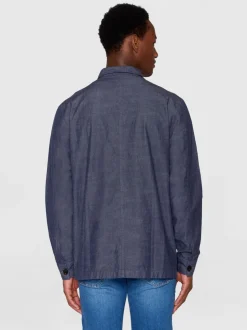 Surchemise en coton bio | bleu 