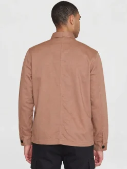 Surchemise en sergé de coton bio | marron 