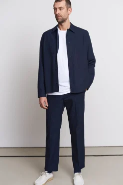 Surchemise en tencel et coton bio | navy 