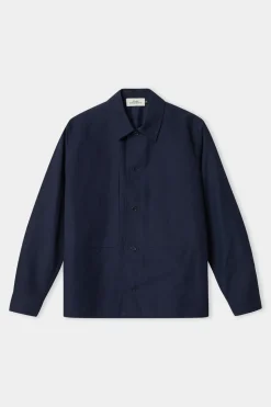 Surchemise en tencel et coton bio | navy 