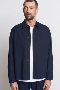 Surchemise en tencel et coton bio | navy 