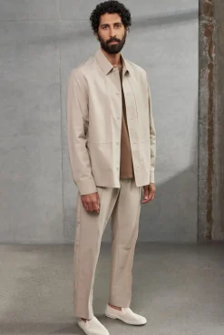 Surchemise en tencel et coton bio | taupe "owe pale taupe"