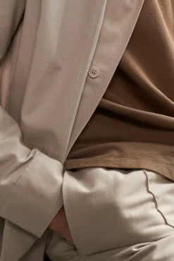 Surchemise en tencel et coton bio | taupe 