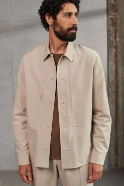 Surchemise en tencel et coton bio | taupe 
