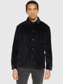 Surchemise en velours de coton bio | noir 