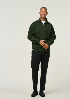 Sweat camionneur mixte en coton bio | vert 