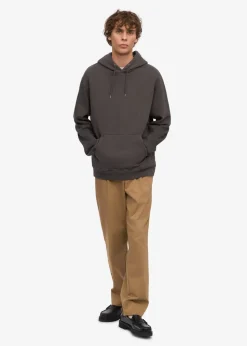 Sweat à capuche mixte en coton bio | gris 
