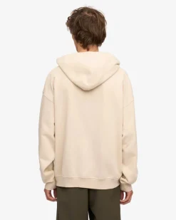 Sweat à capuche oversize en coton bio | écru "ivory white"
