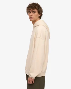 Sweat à capuche oversize en coton bio | écru 