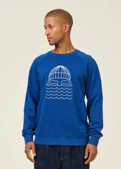 Sweat en coton bio | bleu 