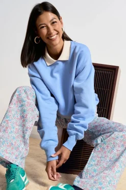 Sweat en coton bio | bleu 