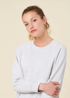 Sweat en coton bio | gris chiné