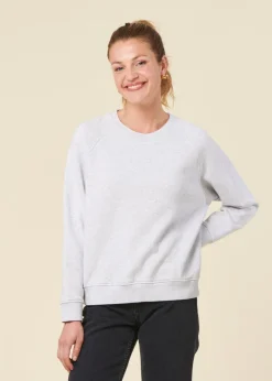 Sweat en coton bio | gris chiné