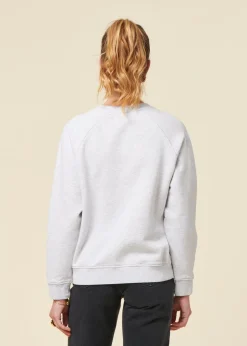 Sweat en coton bio | gris chiné