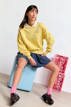 Sweat en coton bio | jaune "geri pop-corn"