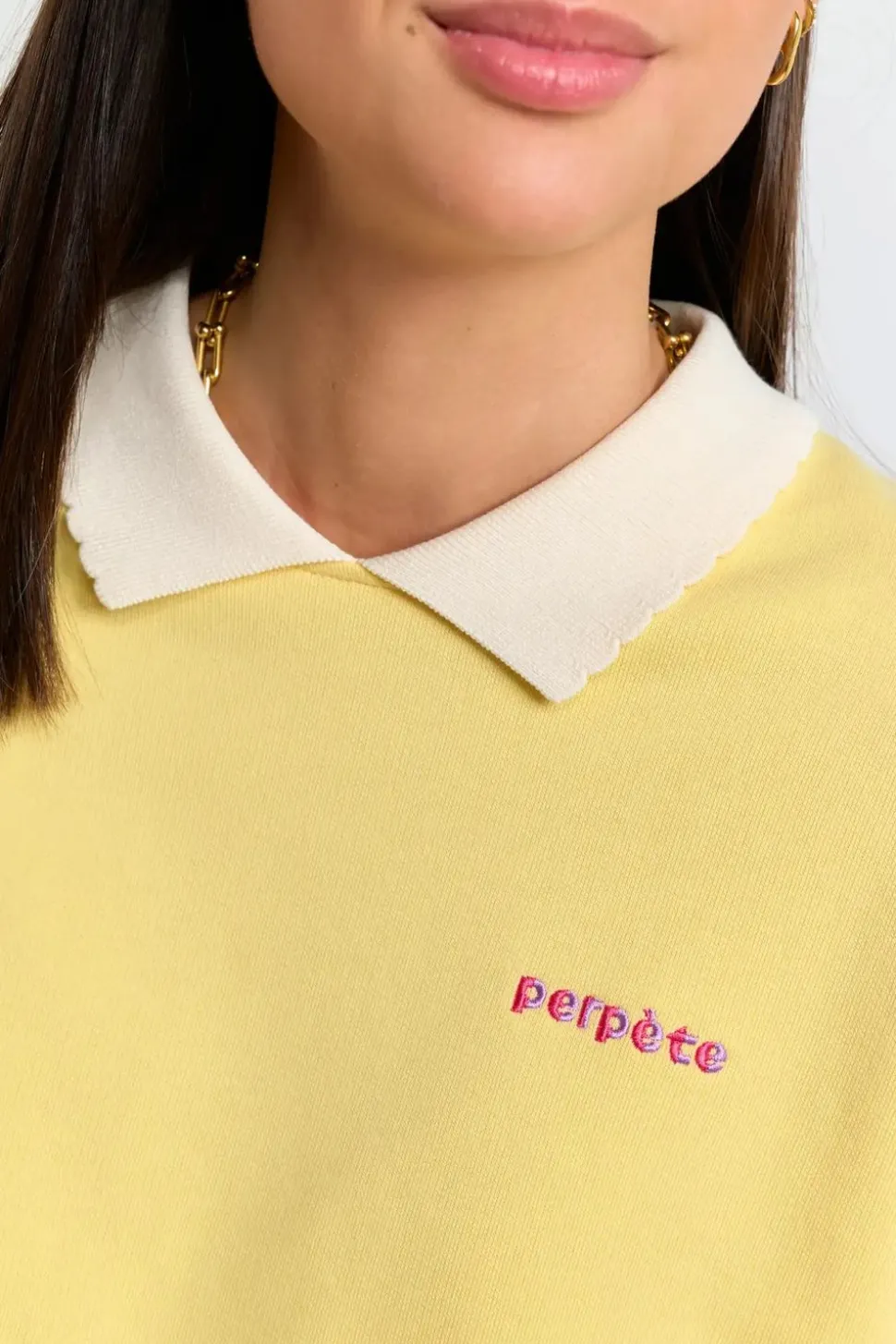 Sweat en coton bio | jaune "geri pop-corn"