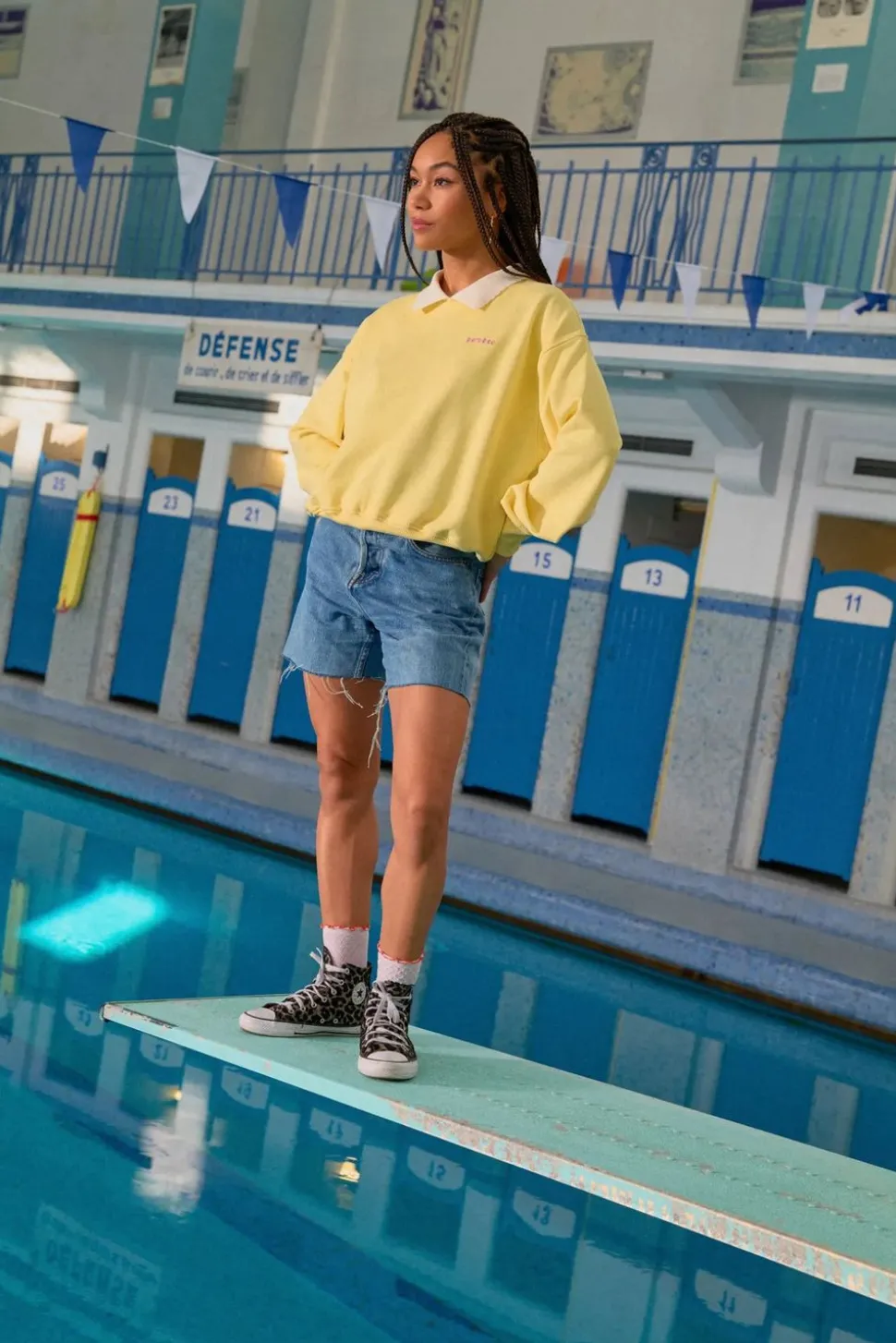Sweat en coton bio | jaune "geri pop-corn"