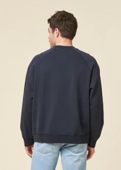 Sweat en coton biologique | bleu 