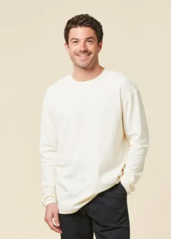Sweat léger en coton bio | blanc 