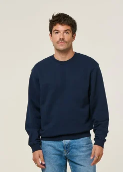 Sweat oversize en coton bio | bleu marine
