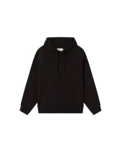 Sweat oversize en coton bio et matière recyclée | noir
