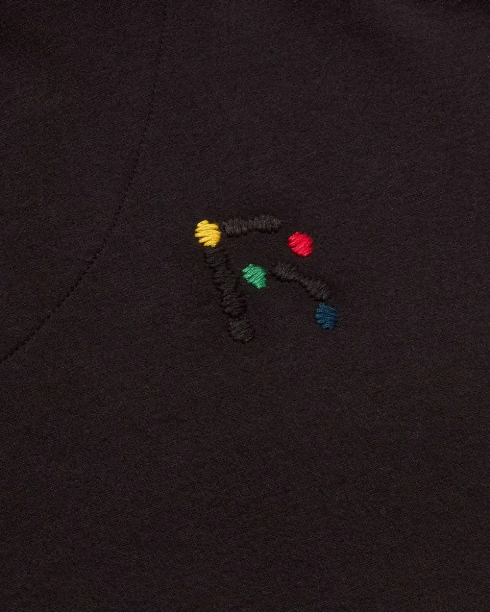 Sweat oversize en coton bio et matière recyclée | noir "black andrea hoodie"