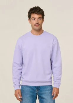 Sweat oversize en coton bio | lilas