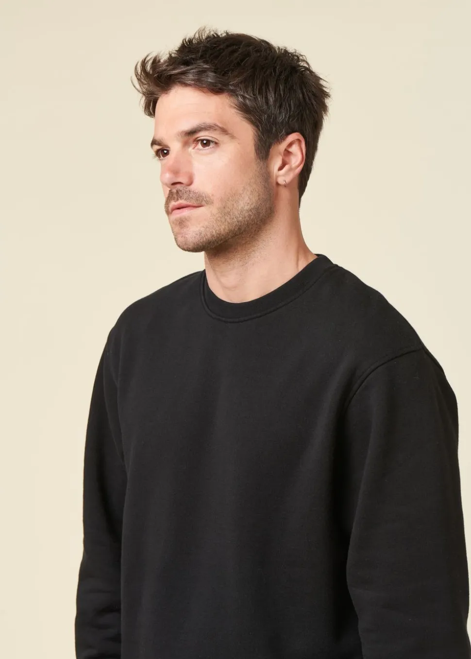 Sweat oversize en coton bio | noir