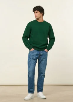 Sweat oversize en coton bio | vert forêt
