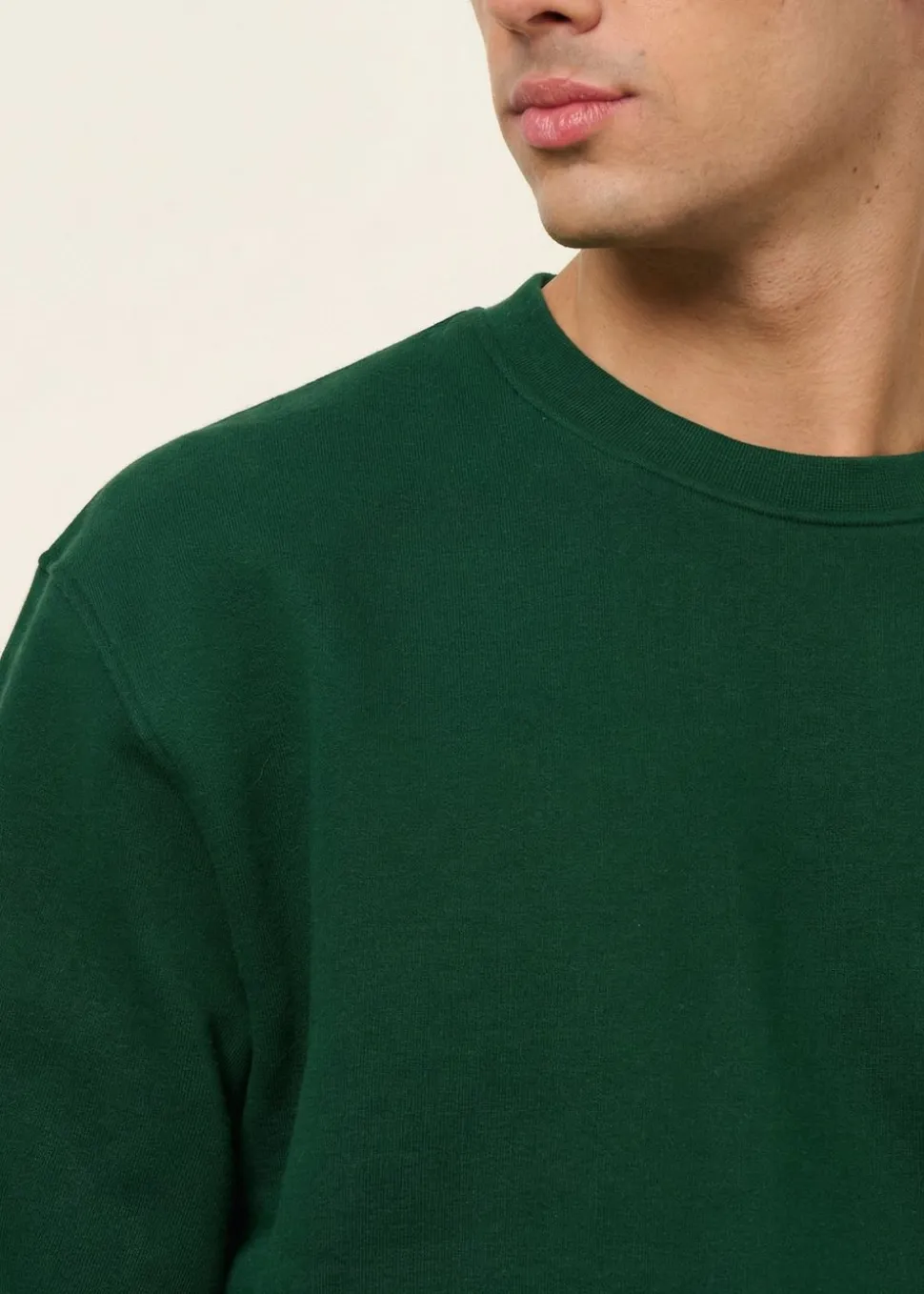 Sweat oversize en coton bio | vert forêt