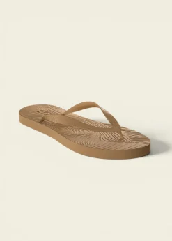 Tongs en caoutchouc naturel | beige "mens regular sand"