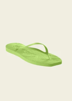 Tongs en caoutchouc naturel | vert "tapered lime green"