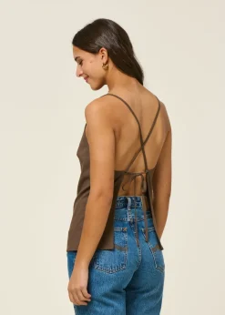 Top dos nu en ecovero | marron "ciconia - clay"