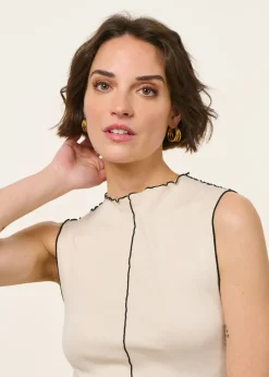 Top en coton bio | écru 