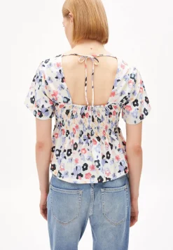 Top léger à motifs fleuri en tencel - memaa sketch of off white