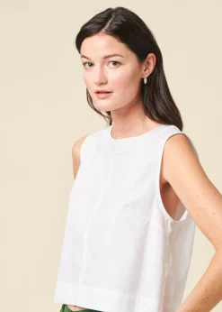Top maya blanc en coton bio