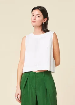 Top maya blanc en coton bio