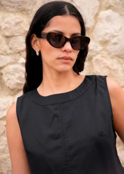 Top maya noir en coton bio