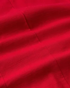 Top à noeuds en coton bio | rouge 