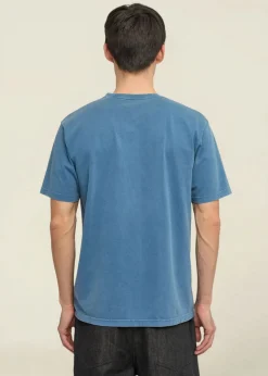 T-shirt en coton bio | bleu "classic organic tee - faded indigo"