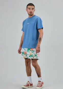 T-shirt en coton bio | bleu 