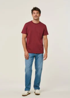 T-shirt en coton bio | bordeaux