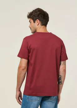 T-shirt en coton bio | bordeaux