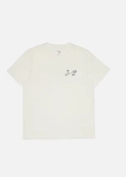 T-shirt en coton bio | écru "roy t-shirt njco pin"