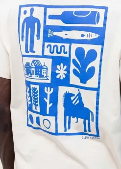 T-shirt en coton bio | ecru "essentials creme"